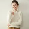 Nuevo suéter con capucha de cachemira para otoño e invierno para mujer, suéter de cachemira de manga larga casual y a la moda con capucha