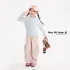 Pantalones Cargo Rectos Versátiles para Niñas con Bolsillos Grandes y Bolsillo de Lazo Estilo Otoño