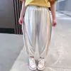 Pantalones Anti-Mosquitos para Niñas Pantalones de Verano Finos para Niños 2025 Nuevos Pantalones de Verano de Nueve Puntos para Bebés Pantalones Deportivos para Niñas Pequeñas