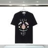Camiseta de manga corta para hombre con estampado Casablanca Fantasy Gate Casa, marca de moda transfronteriza de stock a largo plazo