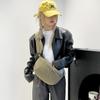 Bolso de pecho deportivo informal para mujer, bandolera sencilla y versátil, de tela lavada, ligero, tipo sillín, 2025