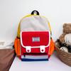Nueva mochila escolar de jardín de infantes de dibujos animados linda color de contraste mochila infantil ligera hombro Niños y Niñas Bolsa tutorial al por mayor