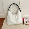 Bolso de Felpa para Mujer 2026 Nuevo de Alta Gama Peludo Gran Capacidad Bolso de Hombro Único para Viajes Diarios Bolso de Mano para el Brazo