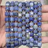 6mm 8mm Pedra Natural Cristal Ágata Canto Chanfrado Quadrado DIY Pulseira Colar Acessórios de Joias Produtos Semi-Acabados Atacado