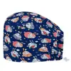 Gorro Estampado de Algodón para Quirófano Hombres y Mujeres Gorro de Doctor Dental Oral Gorro de Enfermera Bolsa para Comida Quimioterapia Gorro Tapis
