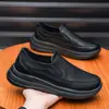 Zapatos de cuero para hombre, talla grande 50, zapatos de chef, zapatos para ancianos, zapatos de trabajo negros estilo británico, zapatos de conducción de suela blanda para el trabajo, talla 49