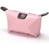 Bolsa de mão moderna em cores de doce, necessaire portátil em formato de bolinho, organizador de skincare e maquiagem para viagem