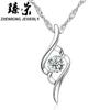 Venta al por mayor directa de fábrica collar solo para mujer colgante de amor corto clavícula moda coreana joyería de plata productos de puesto