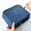 Bolsa de Maquiagem de Tecido Floral de Segunda Geração com Quatro Compartimentos, Bolsa de Armazenamento para Viagem, Necessaire, Necessaire Portátil para Viagem, Armazenamento de Viagem