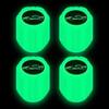 Tapa de válvula de neumático luminosa tapa de válvula de coche boquilla de aire para neumático de vacío de coche eléctrico decoración de cubierta de núcleo de válvula luminosa