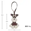 Colgante de Bolso para Cachorro Schnauzer Llavero de Perro de Cuero PU Adorno Regalo Venta al por Mayor Moda Accesorio para Viajero
