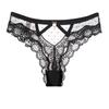 Fio Dental Feminino Puro Sexo Estilo Sexy Tentação Borda de Renda Fivela de Metal Bolinhas Onduladas Vazado Sem Marcas Invisível Transparente Fino