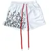 Pantalones Cortos de Fitness para Hombre de Secado Rápido Transpirables Verano Malla Deportiva Pantalones de Entrenamiento para Correr Hombres Verano Delgados Pantalones Deportivos