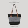 Bolso de paja hecho a mano para mujer, bandolera tejida, combinable, moderno, de gran capacidad, para ir al trabajo.