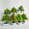 Simulación bonsái flor artificial bonsái fruta en maceta decoración de escritorio decoración del hogar fábrica directa simulación bonsái bonsái