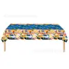 Nuevo Mantel de Fiesta de Cumpleaños de Dibujos Animados Temático de Hot Wheels de Amazon para Niños, Set de Decoración para Mesa de Carreras
