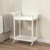 Carrinho Pequeno Dedicado para Salão de Beleza Rack de Armazenamento Móvel com Empurrador Manual para Gerenciamento de Pele Carrinho com Ferramentas de Empurrar Manual para Instrumentos Avançados de Cirurgia Plástica