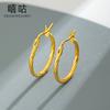 Pendientes de plata de ley S925 con diseño en espiral Xigu E1786 para mujer, de alta calidad, estilo frío europeo y americano, pendientes sencillos personalizados