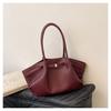 Bolsa de Mão Plissada Estilo Balde para Mulheres Nova Coleção Primavera/Verão 2026 Bolsa de Ombro Simples e Versátil Estilo Coreano Moda de Luxo Bolsa Feminina