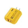 Cargador de CA Mecha con Forma de Dedo de 45W Adaptador de Corriente 5V2A12W Adaptador de Carga Rápida Pd25W Amarillo Verde