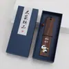 Marcador de Libro Creativo de Madera de Nogal con Forma de Panda, Souvenir de Madera Personalizado, Regalo Cultural y Creativo, Souvenir de Viaje, Pequeño Regalo Estilo Chino
