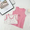 Chalecos de Algodón Puro para Niñas, Playeras Interiores para Niños, Pijamas sin Mangas Transpirables para Casa de Niños, Chalecos para Niños Tallas Mediana y Grande