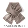 Bufanda de Jacquard Otoño/Invierno 100% Cachemira Pura Perforada Cruzada Bufanda de Punto Versátil para Mujer Protector de Cuello Grueso y Suave