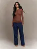 Top de Malla de Manga Larga Transparente de Venta Caliente Transfronterizo Europeo y Americano para Mujer, Ajustado, con Agujeros para el Pulgar, Estilo Chica Picante, Color Sólido, Capa Interior, Camiseta Básica