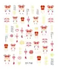Pegatinas Calcomanías para Uñas Portátiles Panda Mariquita de Siete Estrellas Tortuguita Colección Linda Cuadrícula Completa Linda Pegatinas para Uñas DIY