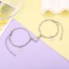 Europeu e Americano novo simples aço inoxidável liga de cruz amor ímã sucção pulseira de casal um par de joias atacado