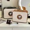 Bolsa de Cosméticos con Espejo, Estuche de Maquillaje Lindo, Bolsa Impermeable para Almacenamiento de Cosméticos, Neceser de Viaje, Caja de Almacenamiento para Maleta