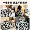 Manta de Franela con Manchas Blancas y Negras Impresión Digital a una Cara Personalización por Imagen Descanso para Almorzar Dormitorio Estudiantil Oficina Manta para Aire Acondicionado
