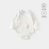 Ropa para recién nacidos, mameluco de algodón puro, Clase A, primavera y otoño, para niños y niñas, ropa interior básica, ropa interior para bebé, mameluco con botones laterales