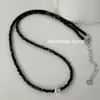 Collar de Plata de Ley S925 con Perlas Redondas y Ágata Negra para Mujer, Cadena para Clavícula Estilo Ins de Lujo Ligero Nicho, Pulsera de Piedra Natural de Alta Gama