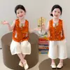 Traje Nacional Estilo Hanfu para Meninas, Novo Modelo Verão 2026, Nova Roupa de Verão Fina Estilo Chinês para Meninas Pequenas e Bebês, Moda de Verão