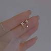 Polvo para Pan al Vapor Shijia Aretes de Perlas Blanco Leche Claro Aguja de Plata Esterlina S925 Nicho de Gama Alta Combinables Nuevos Aretes