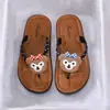 Stock Listo, Lindas Chanclas Planas de Corazón de Dibujos Animados para Mujer Verano Ropa de Exterior 2024 Nuevas Súper Calientes Antideslizantes