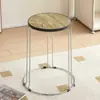 Taburete redondo de madera maciza, taburete de acero inoxidable para uso doméstico, taburete de acero apilable, taburete de herrería para dormitorio y restaurante, taburete pequeño para adultos