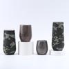 Taza creativa de acero inoxidable 304 con diseño de camuflaje al vacío tipo cáscara de huevo al por mayor, portátil para coche, taza tipo cáscara de huevo en forma de U, copa de vino tinto de alto valor