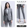 Ropa de Negocios Hombres y Mujeres Mismo Traje Azul Tienda 4S Ropa de Trabajo Gerente de Banco Ropa de Trabajo Moda Temperamento Vestido Formal