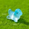 Micro-paisagem luminosa pequeno dinossauro animal ornamentos musgo jardinagem diy decorações acessórios desktop pequenos ornamentos