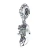 Panjia novo fio de prata quente árvore da vida amor coração contas liga diamante DIY pulseira colar acessórios atacado