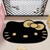 Tapete de Chão de Lama Diatomácea Hellokitty Fofo de Desenho Animado Banheiro Lama Diatomácea Vaso Sanitário Secagem Rápida Absorvente Antiderrapante Capacho