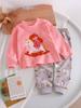 Roupas de Algodão Puro de Outono para Crianças, Conjunto de Roupa Íntima Base para Bebês, Roupas de Algodão para Meninas, Uniformes Escolares, Calças de Outono para Bebês, Estilos de Primavera e Outono