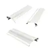 Cubierta de Luz Lineal en Forma de Tira Coextruida Bicolor para PC Cubierta de Lente Óptica Difusor de Luz Blanca de Policarbonato