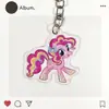 Chaveiro de Acrílico My Little Pony Bolsa Pingente Fofo Pingente Decorativo Chaveiro de Desenho Animado de Acrílico Pônei