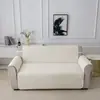 Almofada de Sofá Acolchoada com Textura Irregular Estilo Quatro Estações Capa de Sofá Simples de Cor Sólida Capa Protetora para Sofá de Hotel e B&B