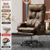 Silla de Jefe Silla de Oficina en Casa Silla de Computadora Cómoda para Estar Sentado Mucho Tiempo Silla de Oficina Sillón de Oficina para Negocios Silla de Estudio Reclinable