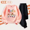 Traje Uniforme Escolar Deportivo Conjunto de Dos Piezas para Estudiantes de 1 a 12 Años Actividades Escolares Otoño e Invierno Nuevo Sudadera Jardín de Infancia Familiar