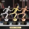 Trofeo de Cristal Personalizado y Medalla para Carrera de Relevos, Juegos Deportivos, Maratón y Campeonato de Carrera de Larga Distancia